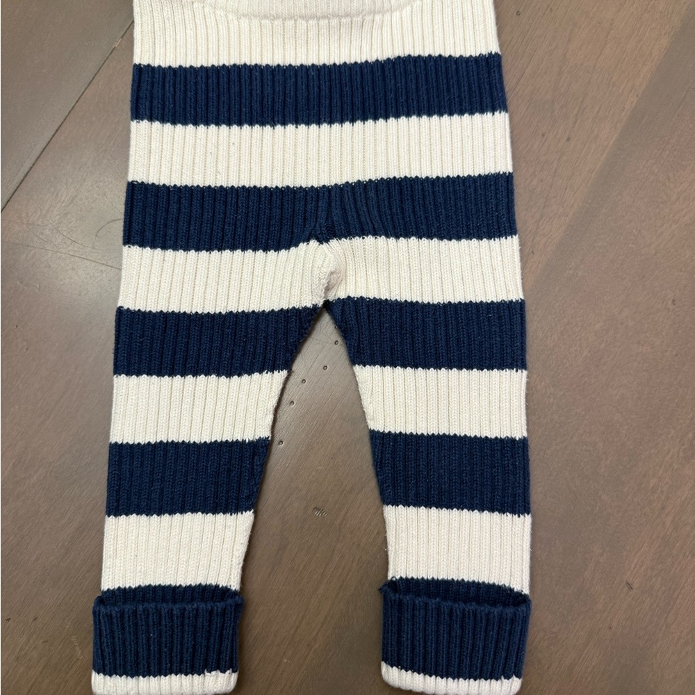 Hanna Andersson Cream Knit Baby Leggings